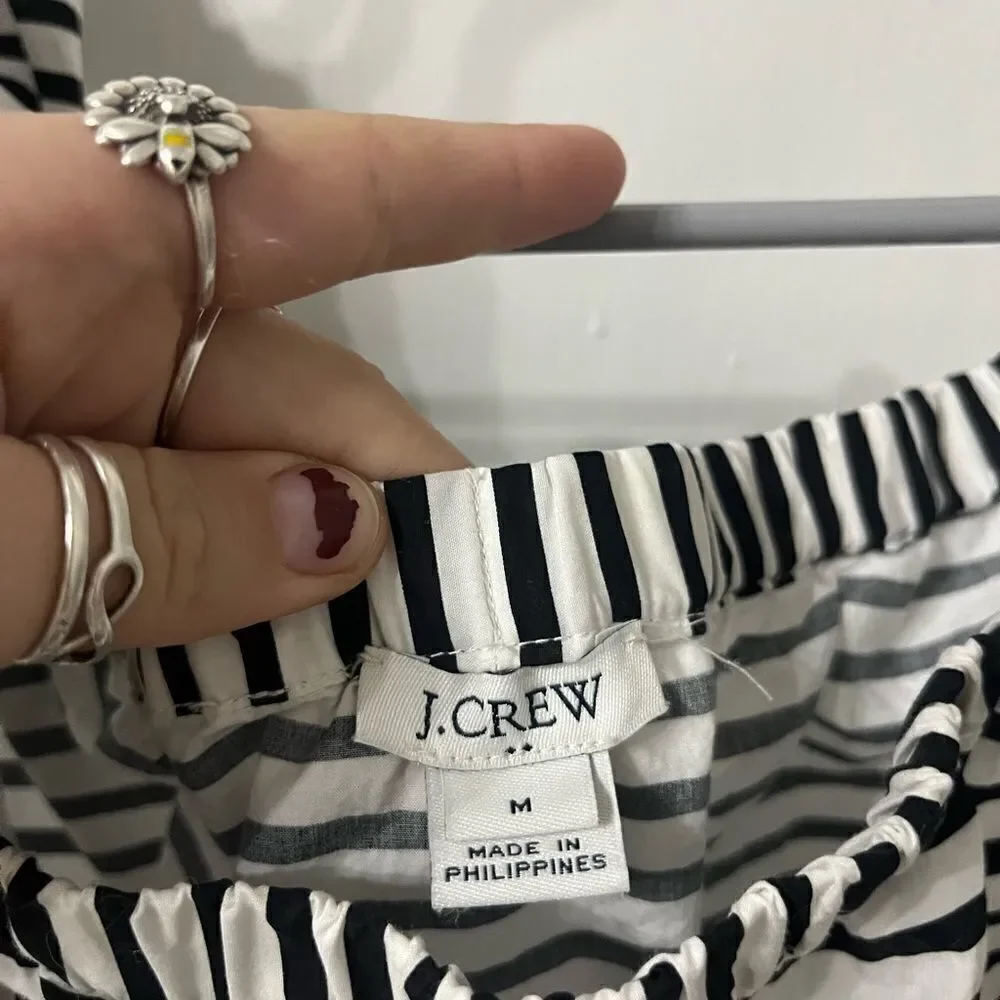 J. Crew Black and White Dress